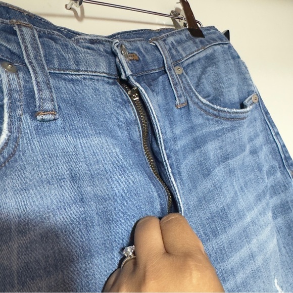 Madewell The High Rise Slim Boyjean Blue Women Size 27 - Picture 5 of 11